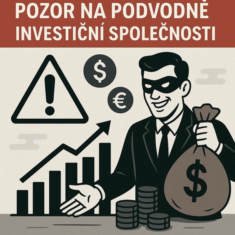 Pozor na podvodné investiční společnosti: slíbí vám modré z nebe, ale realita je opačná